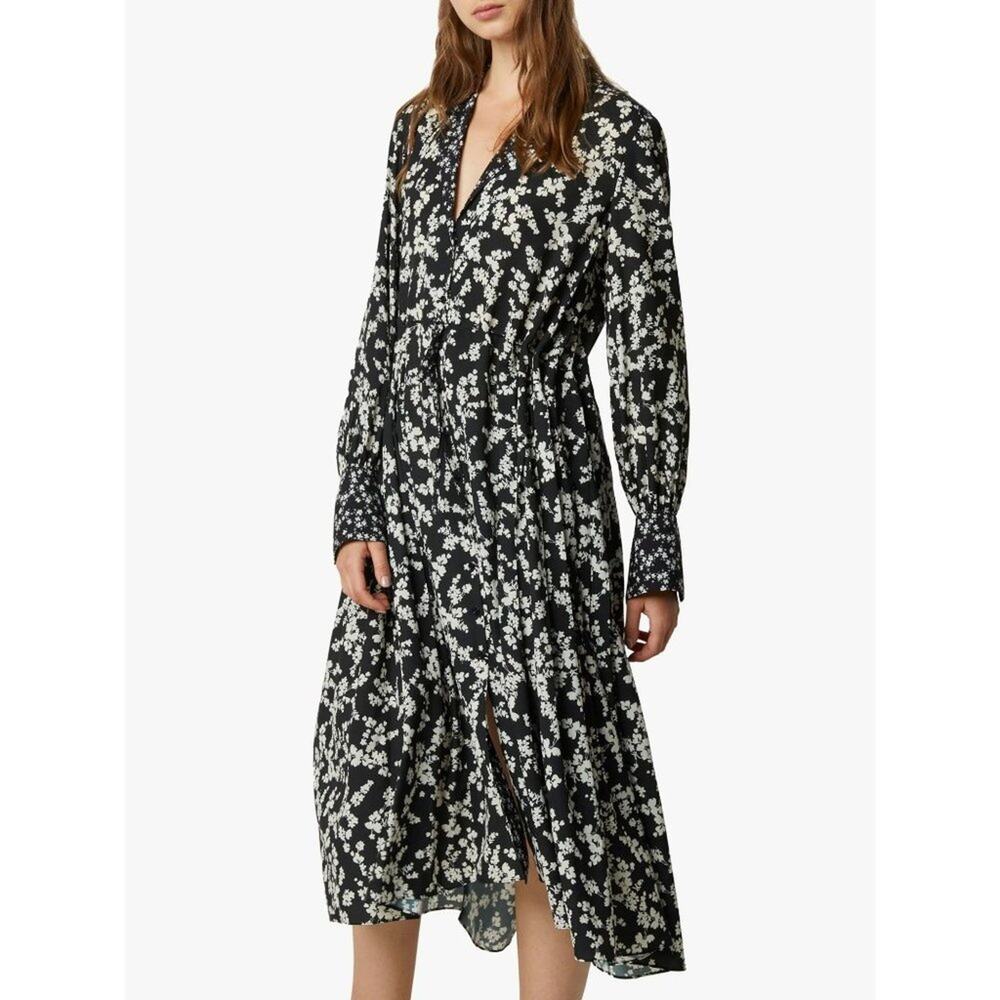French Connection Floral Shirt Dress Size 4 New‎ with Tags
